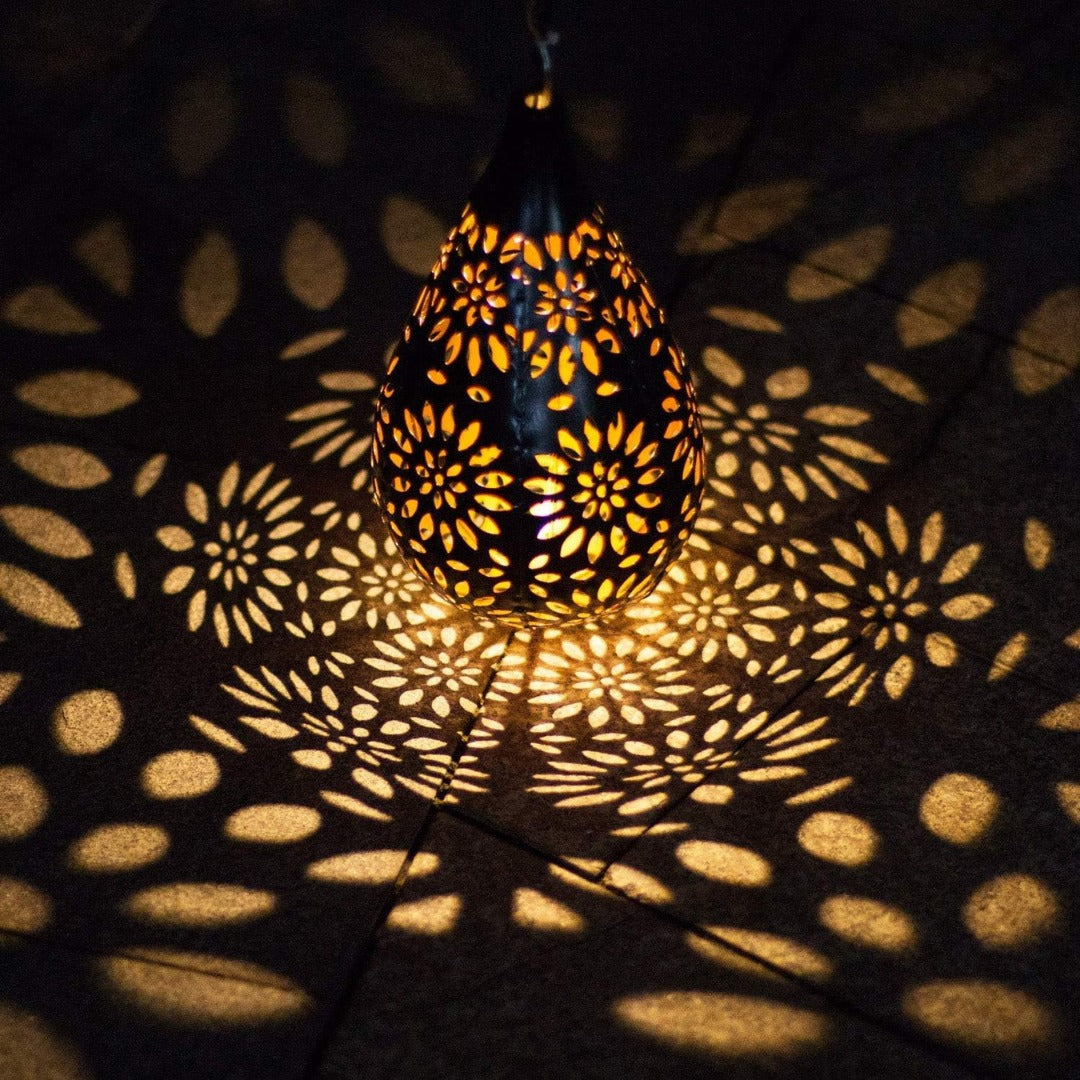 Solar Tuinlamp met Schaduwpatronen en Automatische Avondverlichting