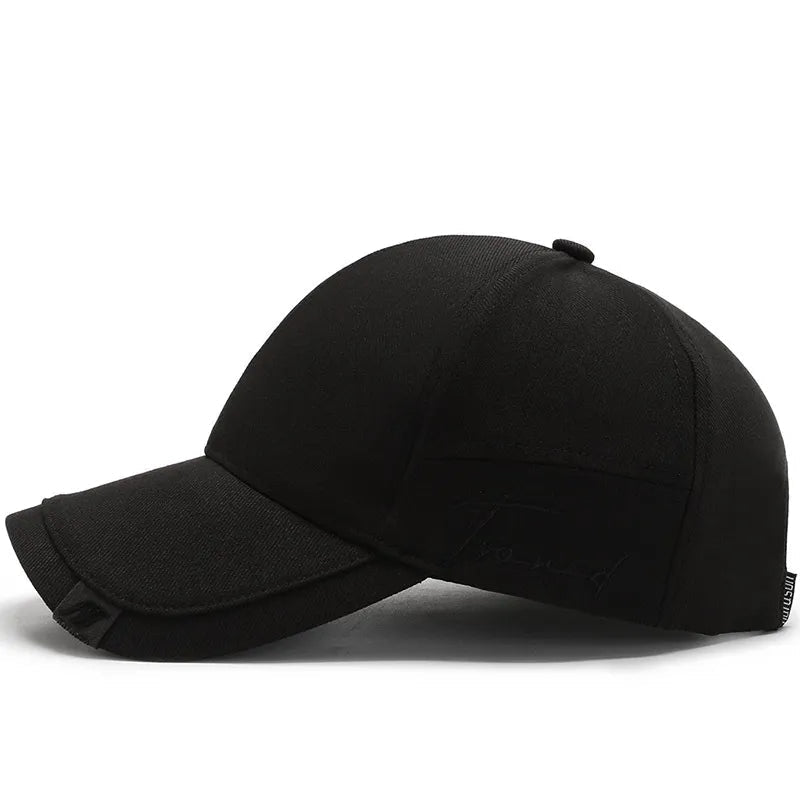 Stijlvolle Twill Pet Met Gebogen Klep En Verstelbare Pasvorm