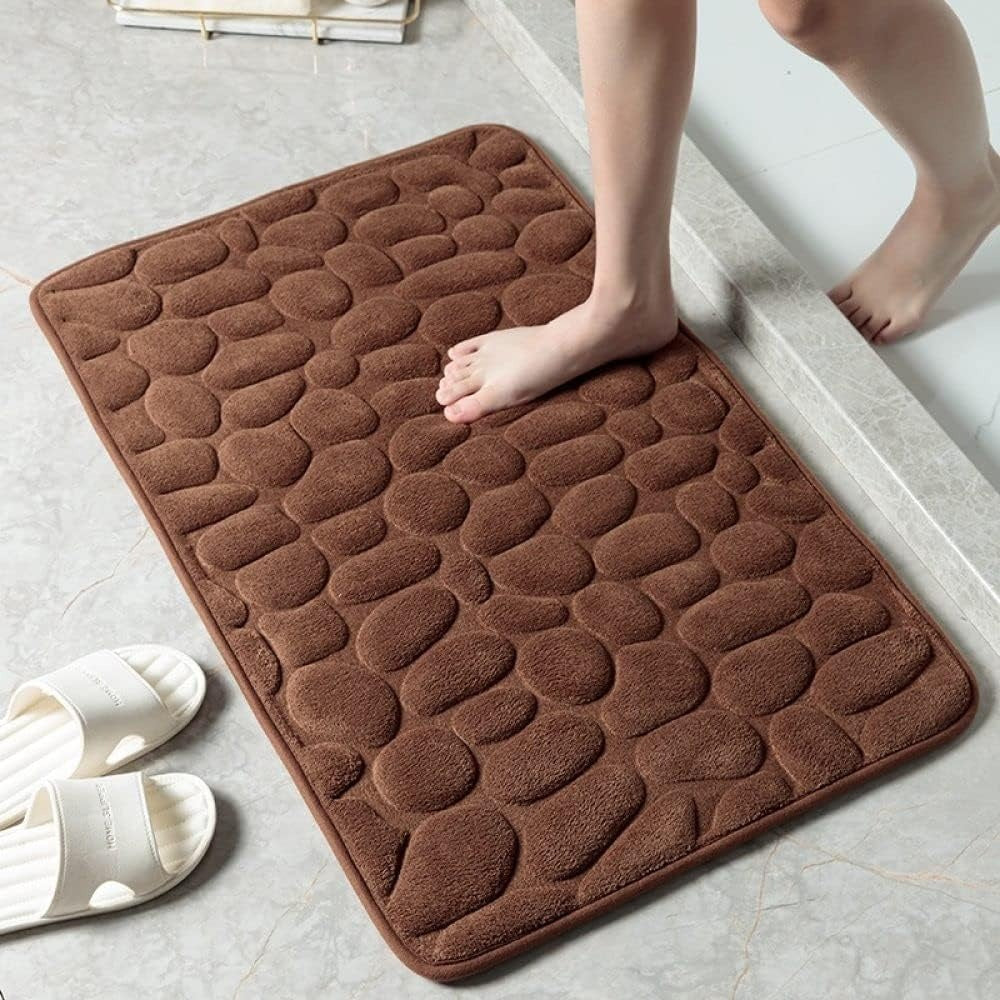 Luxe Badmat Met Sneldrogende Waterabsorptie En Antislip Onderzijde Voor Dagelijks Comfort