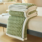 Sherpa Fleece Deken Met Pluche Bubbeldesign En Warm Comfort