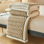 Sherpa Fleece Deken Met Pluche Bubbeldesign En Warm Comfort