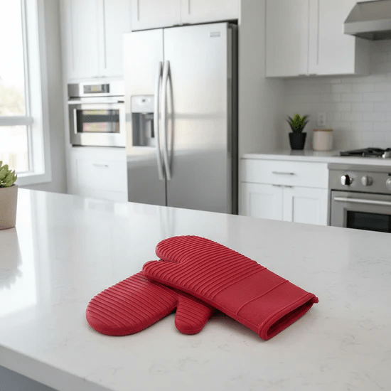 Hittebestendige Ovenhandschoenen Met Silicone Grip En Dagelijkse Keukenbescherming