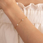 Kristallen armband voor dames van sterlingzilver