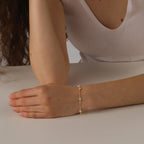 Kristallen armband voor dames van sterlingzilver