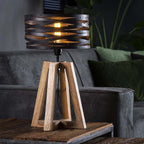 Industriële Houten Lamp voor Moderne Interieurs