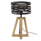Industriële Houten Lamp voor Moderne Interieurs