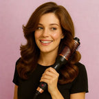 Thermische Stylingborstel met Keramische Barrel en Instelbare Warmte voor Salonvolume Thuis