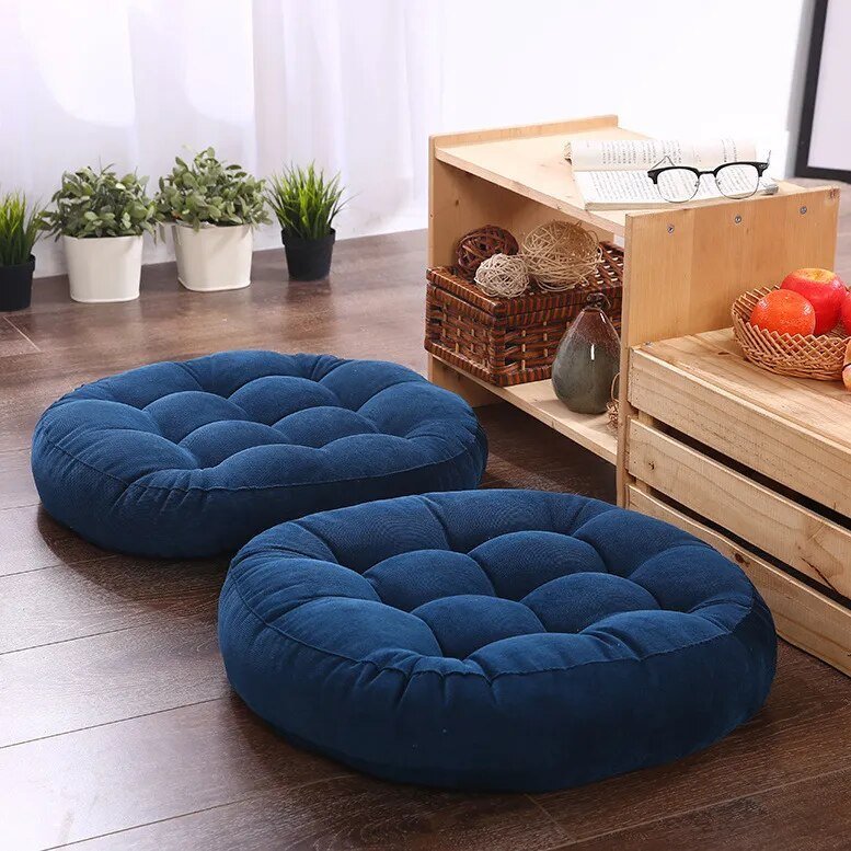 Japanse Futon Zitkussen met Dikke Pu‑Vulling voor Comfort op de Vloer