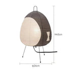 Japanse Tafellamp met Reispapier Kap en Rustgevend Warm Licht