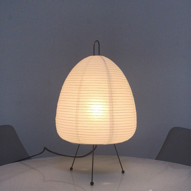 Japanse Tafellamp met Reispapier Kap en Rustgevend Warm Licht