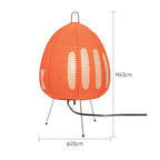 Japanse Tafellamp met Reispapier Kap en Rustgevend Warm Licht
