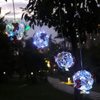 Solar Tuinlamp met Bolvormig Ontwerp en Vlinderdecoratie voor Elegante Buitenverlichting