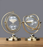 Elegante Zandloper Met Messing Frame
