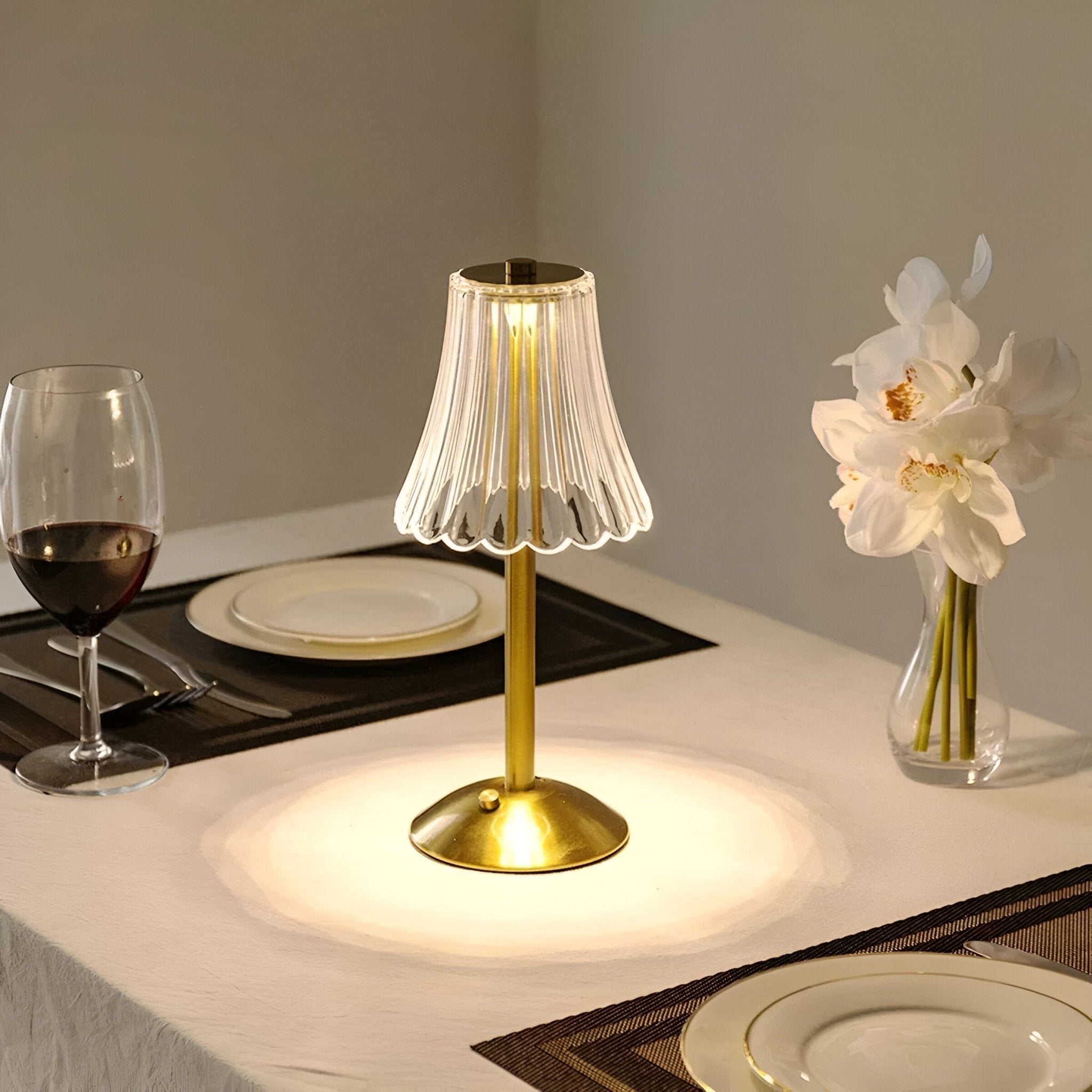 Draadloze Tafellamp In Vintage Stijl Met LED Verlichting