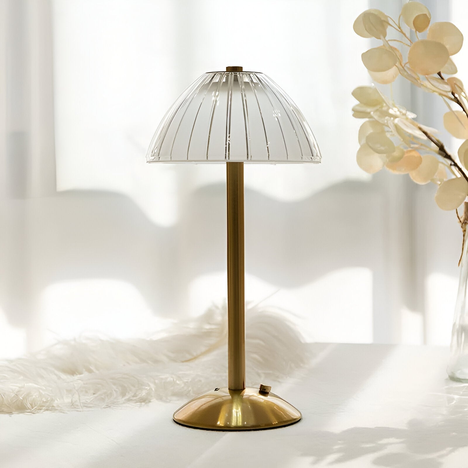 Draadloze Tafellamp In Vintage Stijl Met LED Verlichting