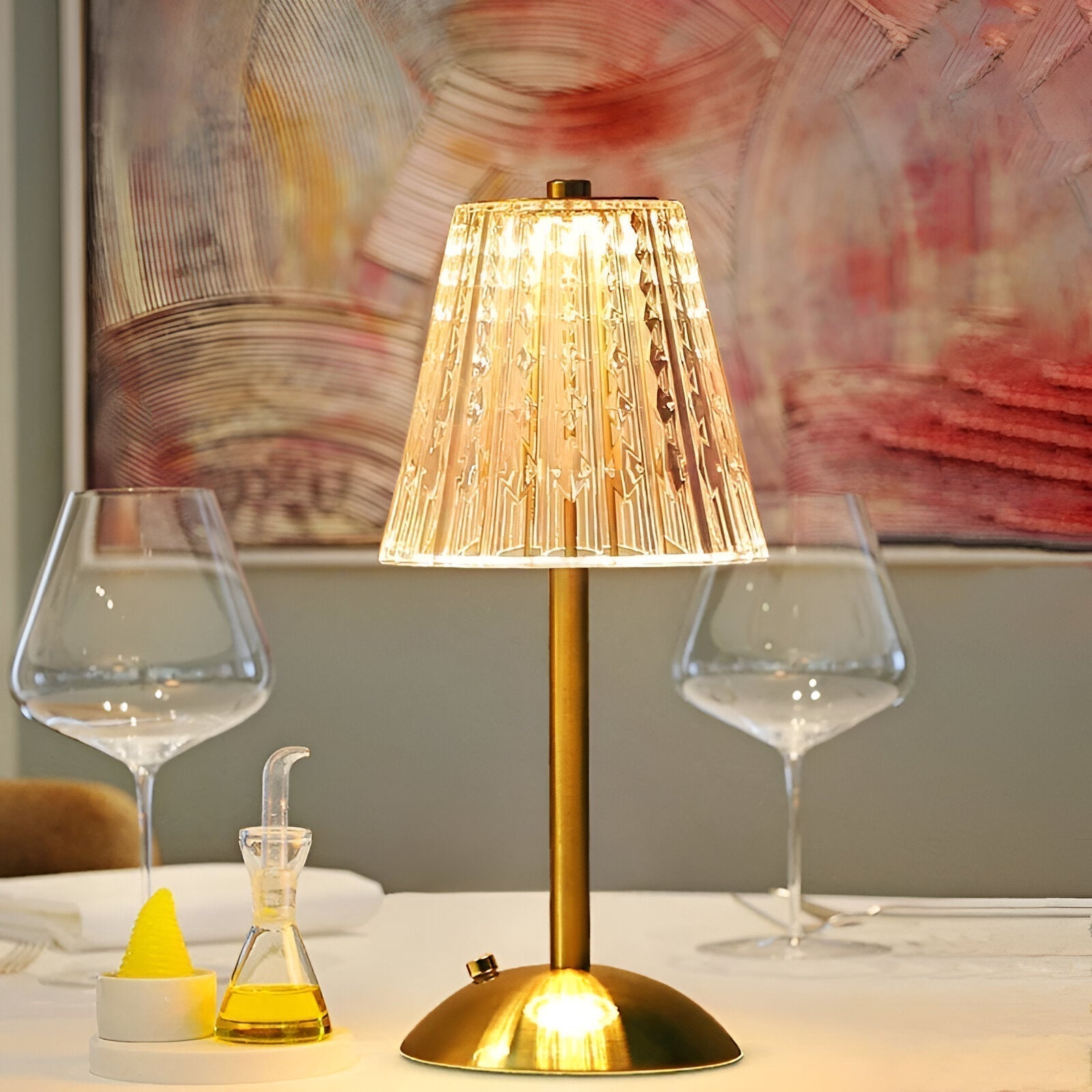 Draadloze Tafellamp In Vintage Stijl Met LED Verlichting