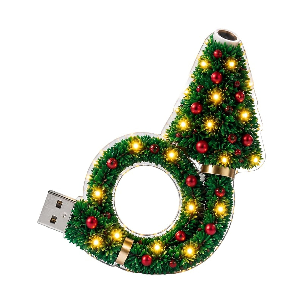 USB Kerstprojector met 6 Feestelijke Lichtpatronen