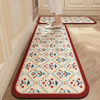 Keukenloper Set Met Tegelpatroon En Antislip Onderzijde