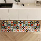 Keukenloper Set Met Tegelpatroon En Antislip Onderzijde