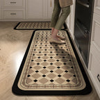 Keukenloper Set Met Tegelpatroon En Antislip Onderzijde