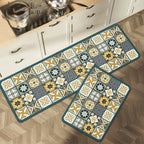 Keukenloper Set Met Tegelpatroon En Antislip Onderzijde