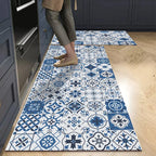 Keukenloper Set Met Tegelpatroon En Antislip Onderzijde