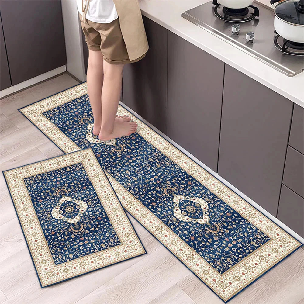 Keukenloper Set Met Tegelpatroon En Antislip Onderzijde