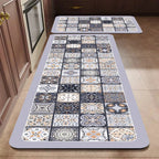 Keukenloper Set Met Tegelpatroon En Antislip Onderzijde