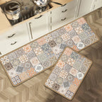 Keukenloper Set Met Tegelpatroon En Antislip Onderzijde
