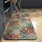 Keukenloper Set Met Tegelpatroon En Antislip Onderzijde