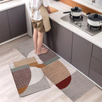 Keukenloper Set Met Tegelpatroon En Antislip Onderzijde