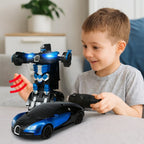 RC Transformeerauto met Robotmodus, LED‑Effecten en Gebarenbesturing voor Dynamisch Speelplezier