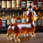 Dier‑Vormige Whiskykaraf met Massieve Glazen Constructie voor Karaktervolle Presentatie