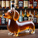 Dier‑Vormige Whiskykaraf met Massieve Glazen Constructie voor Karaktervolle Presentatie