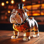 Dier‑Vormige Whiskykaraf met Massieve Glazen Constructie voor Karaktervolle Presentatie