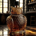 Dier‑Vormige Whiskykaraf met Massieve Glazen Constructie voor Karaktervolle Presentatie
