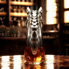 Dier‑Vormige Whiskykaraf met Massieve Glazen Constructie voor Karaktervolle Presentatie