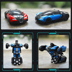 RC Transformeerauto met Robotmodus, LED‑Effecten en Gebarenbesturing voor Dynamisch Speelplezier