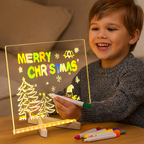 Led Tekenbord met Lichtpaneel en Afwisbare Schrijfplaat voor Creatief Leren