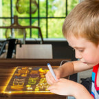 Led Tekenbord met Lichtpaneel en Afwisbare Schrijfplaat voor Creatief Leren
