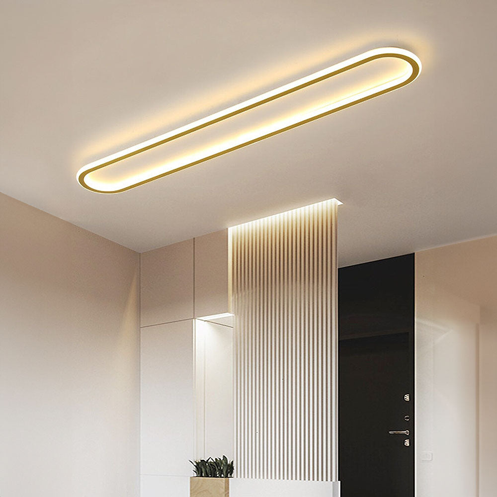 Plafondlamp met Ovale Vorm en Dimbare Lichtstanden