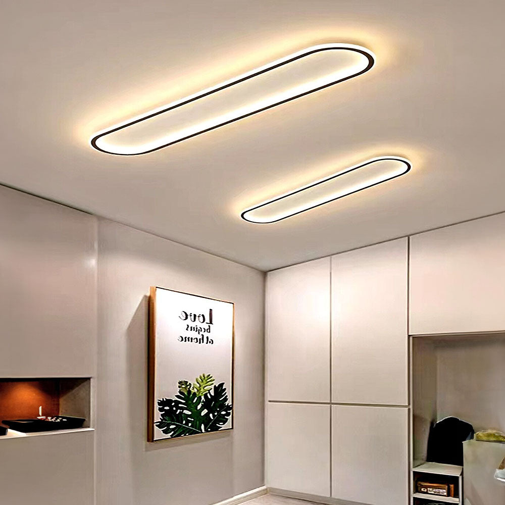 Plafondlamp met Ovale Vorm en Dimbare Lichtstanden