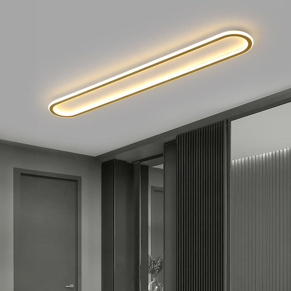 Plafondlamp met Ovale Vorm en Dimbare Lichtstanden