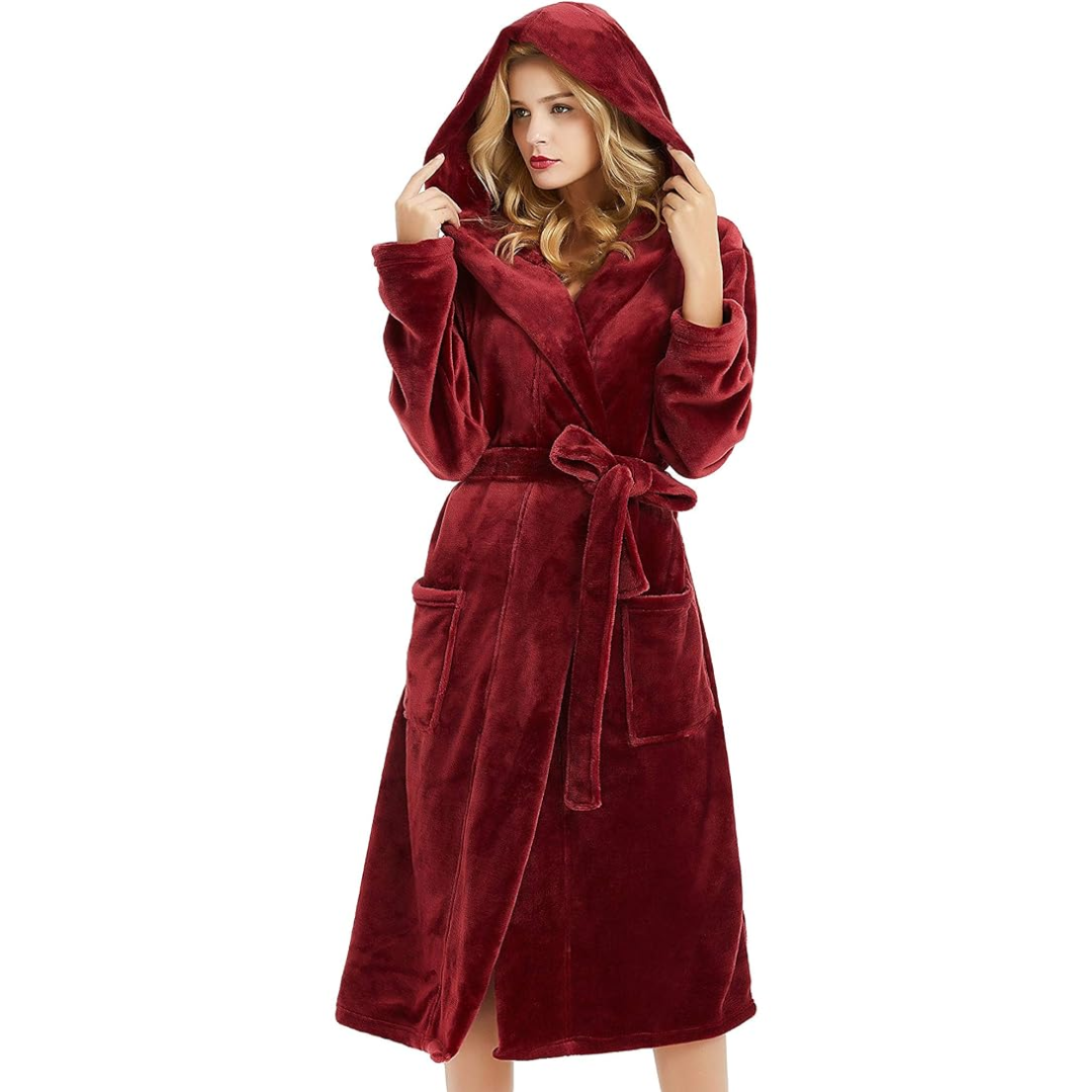 Dames Badjas met Polyester en Zachte Warme Kapvorm