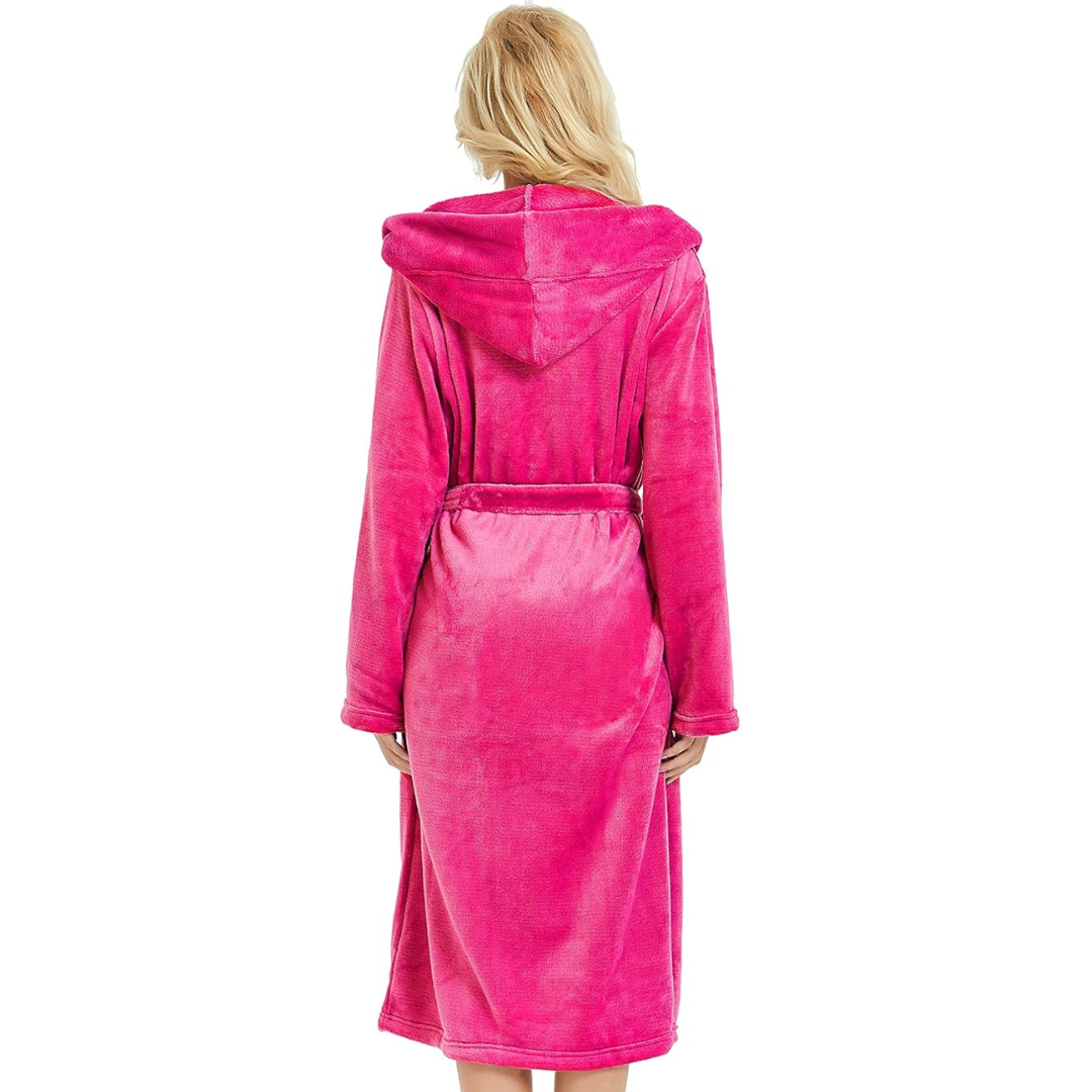 Dames Badjas met Polyester en Zachte Warme Kapvorm