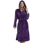 Dames Badjas met Polyester en Zachte Warme Kapvorm
