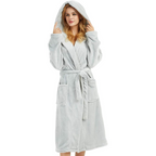 Dames Badjas met Polyester en Zachte Warme Kapvorm