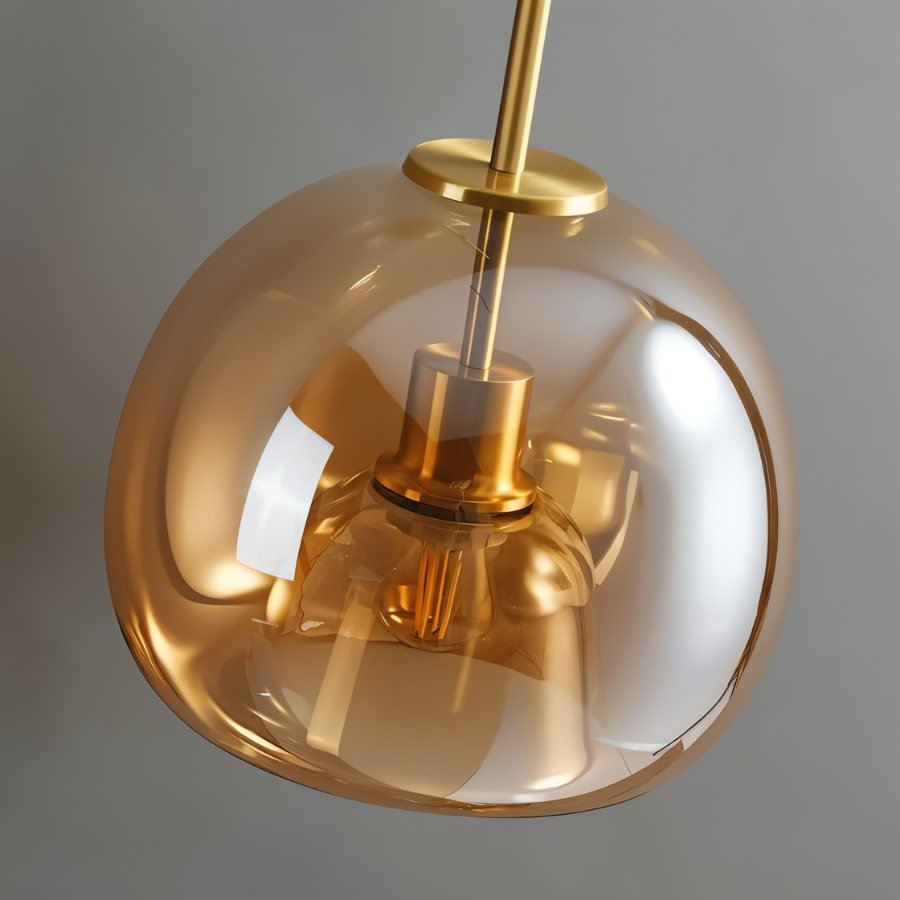 Plafondlamp Met Glazen Kap En Strakke Montage Voor Moderne Ruimtes