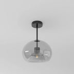 Plafondlamp Met Glazen Kap En Strakke Montage Voor Moderne Ruimtes
