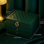 Luxe Sieradenorganizer met Drie Lagen, Lades en Velours Interieur voor Geordende Collecties